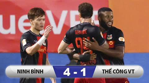 Kết quả Ninh Bình 4-1 Thể Công:  Không lời bào chữa! 